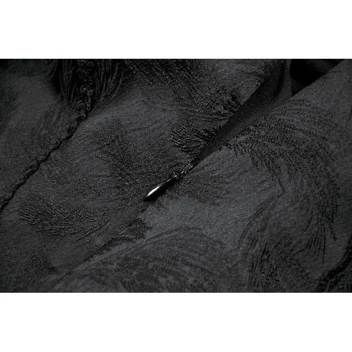 Gothic-Jacquard-Lagenrock aus Spitze mit Schwalbenschwanzform für Damen
