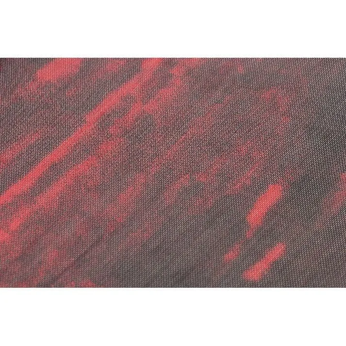 Gothic-Batik-Oberteil aus transparentem Netzstoff für Damen