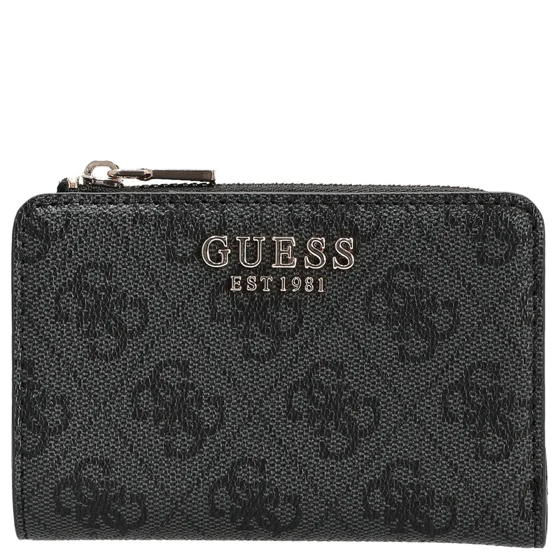 Guess Laurel II SLG Zip Around - Tarjetero 4cc 12 cm (coal logo)