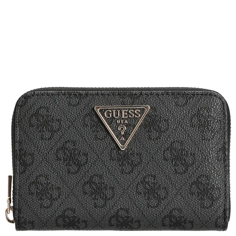 Guess Laurel II SLG Medium Zip Around - Cartera 4cc 14.5 cm (coal logo)