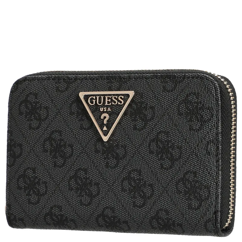 Guess Laurel II SLG Medium Zip Around - Cartera 4cc 14.5 cm (coal logo)