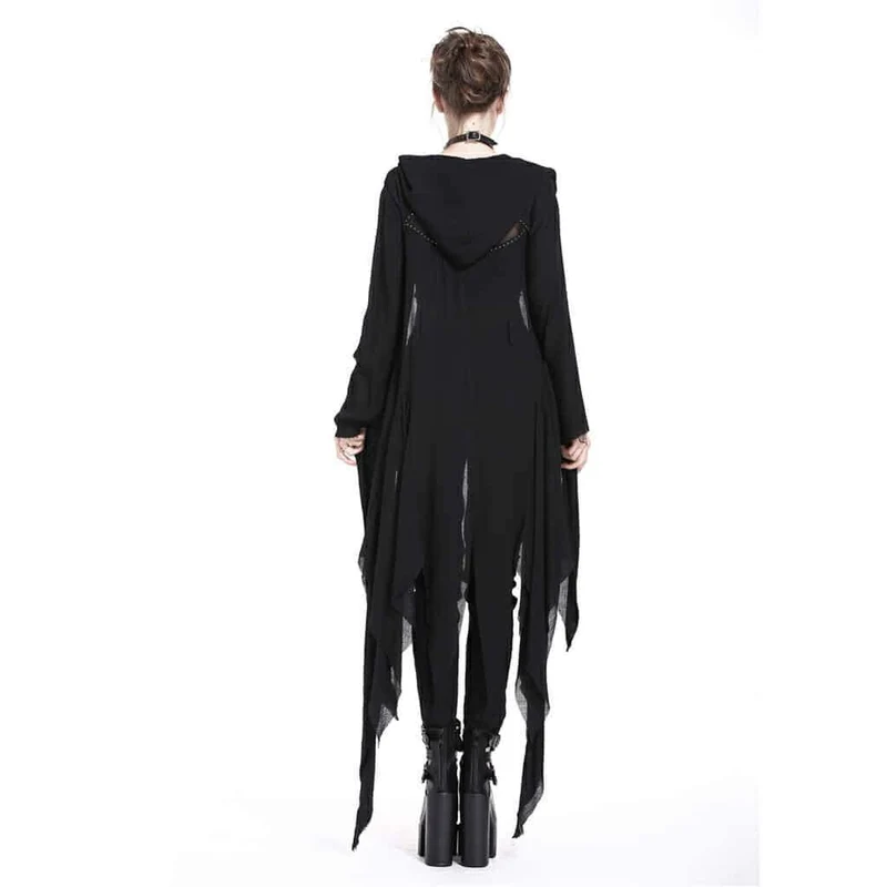Frauen Grungy Goth Kapuzenmantel
