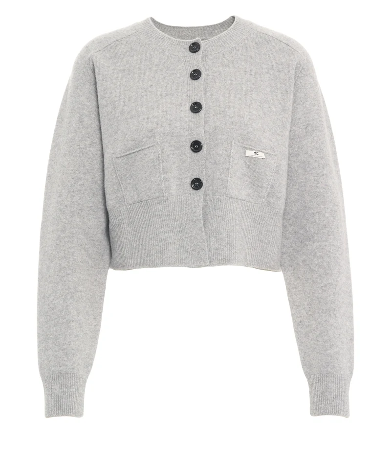Cardigan con dettagli logo