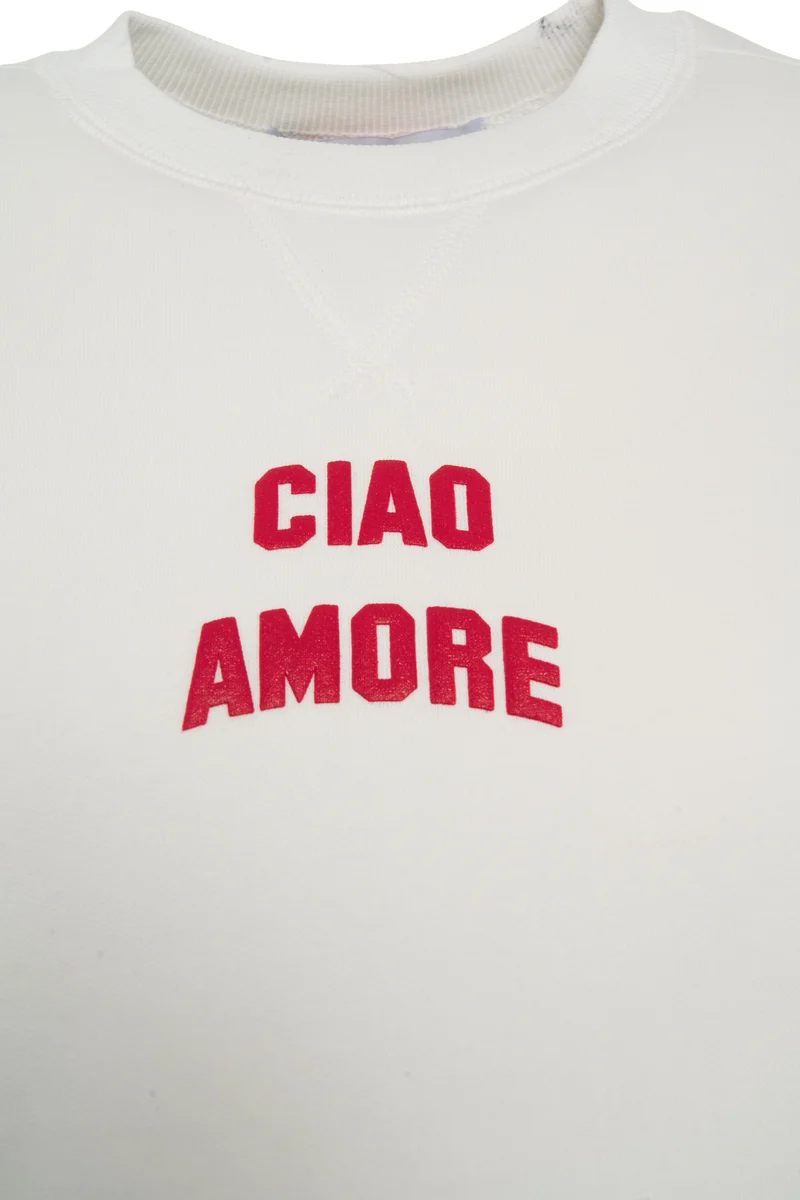 Felpa con logo lettering