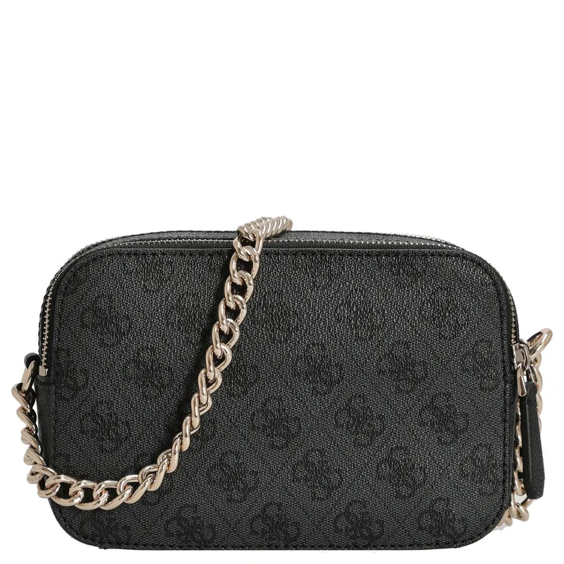 Guess Noelle II Crossbody - Bolso bandolera 20 cm (coal logo)