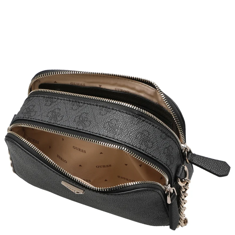Guess Noelle II Crossbody - Bolso bandolera 20 cm (coal logo)