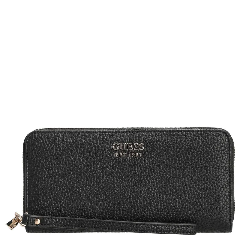 Guess Brenton SLG Large Zip Around - Cartera 12cc 20,5 cm (black)