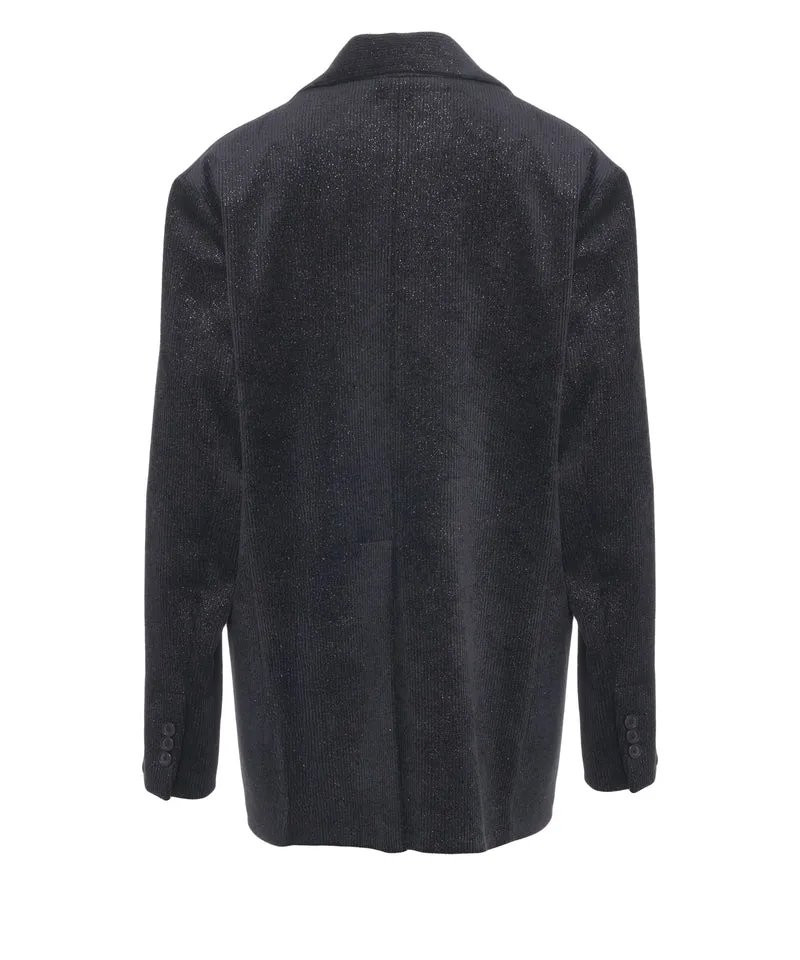 Blazer in velluto a coste