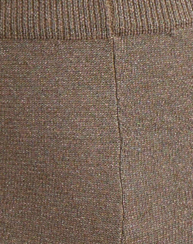 Nikaya Short in Lurex Gold