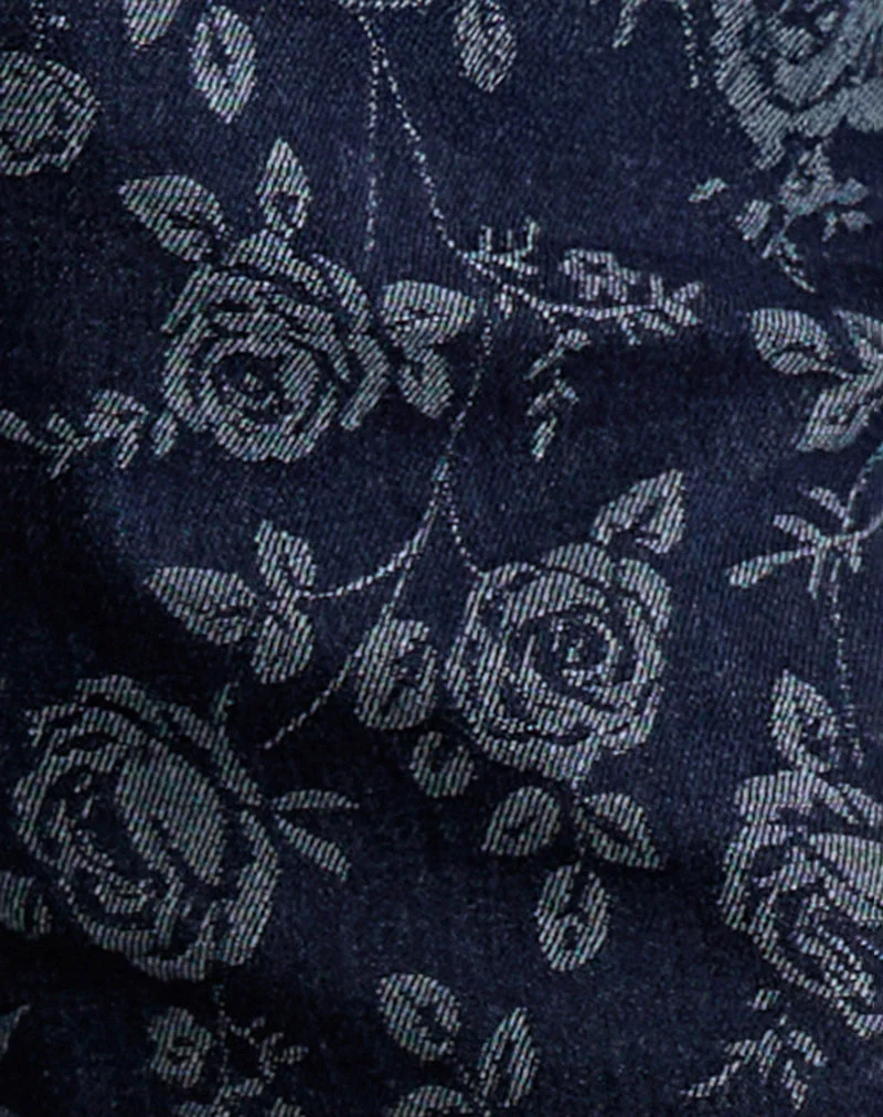 Morith Shorts aus Chambray Indigo Rose