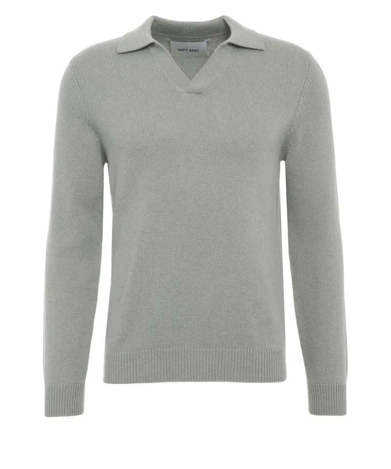 Maglia con collo a skipper