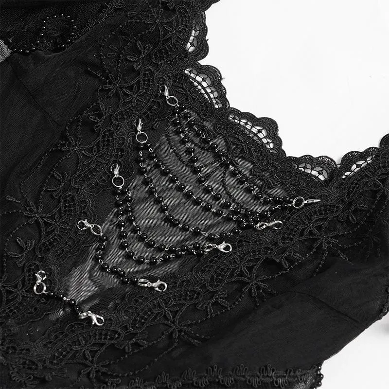 Gothic-Brautkleid für Damen mit Raffungen, Rüschen und schulterfreiem Schnitt