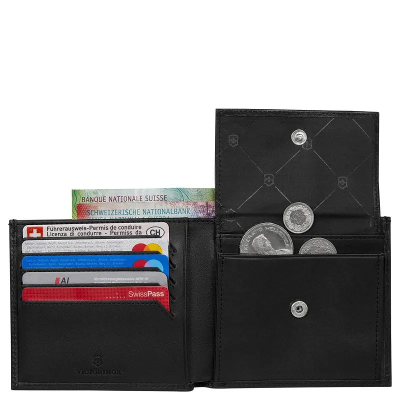 Victorinox Altius Alox Deluxe Bi-Fold - Cartera 5cc 11 cm RFID (black)