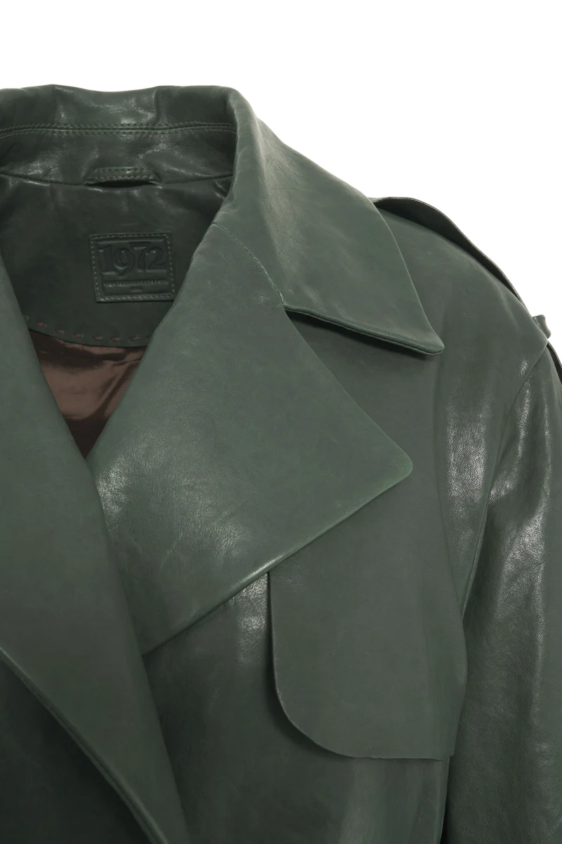 Cappotto in pelle