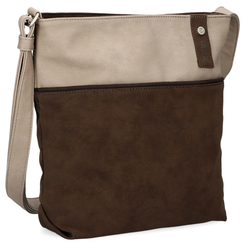 zwei Jana J10 - Bolso de hombro 29 cm (nubuk-espresso)