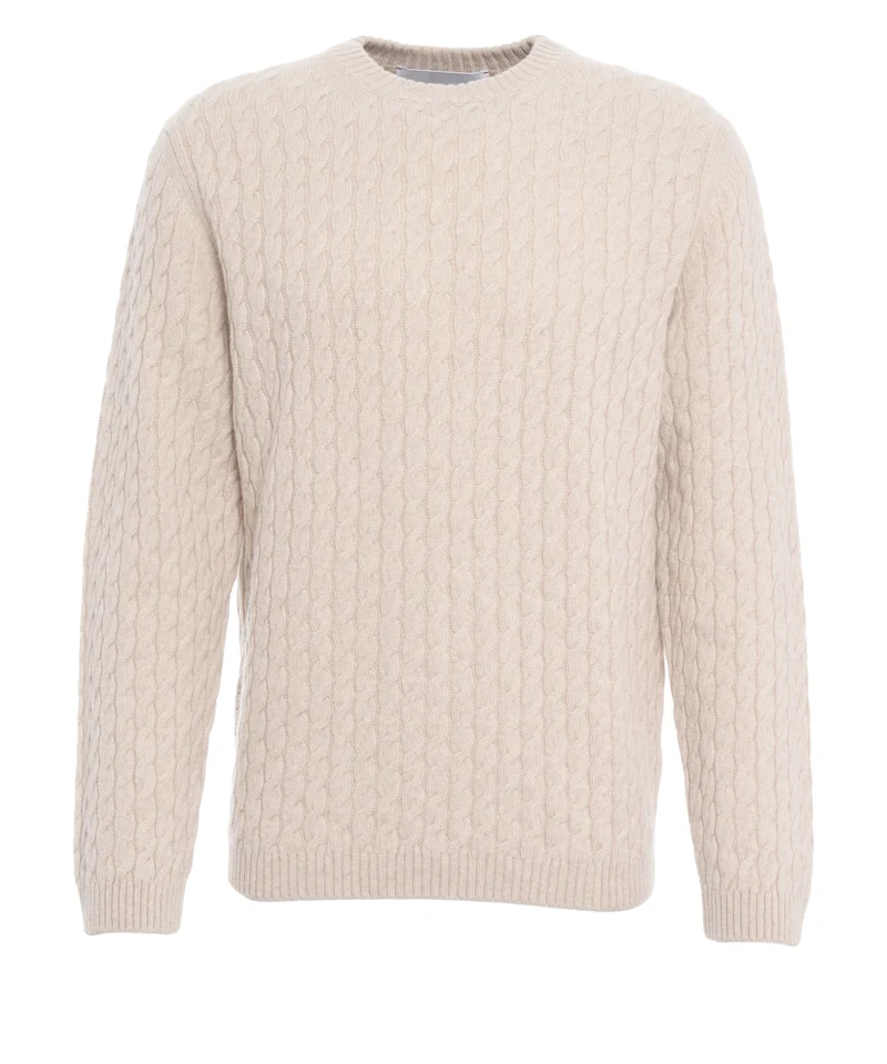 Maglione con motivo a trecce