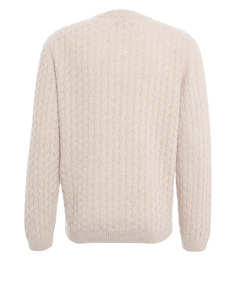 Maglione con motivo a trecce