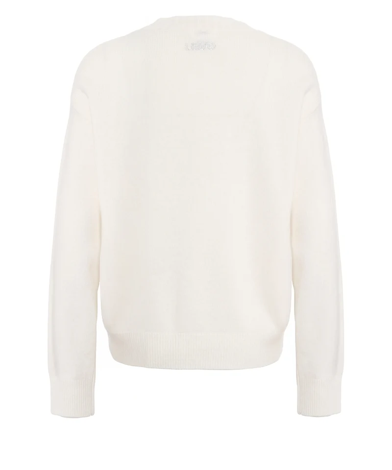Pullover con ricamo