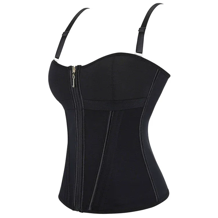 Gothic-Slip-Overbust-Korsett für Damen mit Reißverschluss