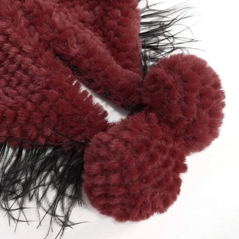 Damen Gothic Riemchen Umhang mit Kapuze Rot