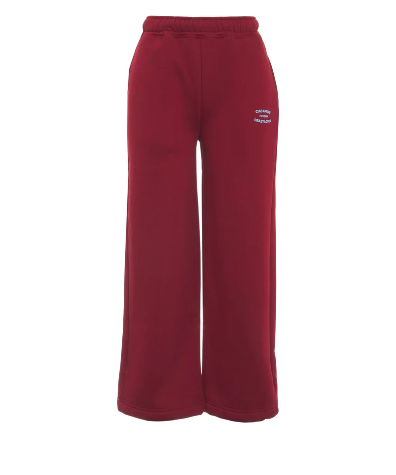 Pantaloni sportivi con scritta logo