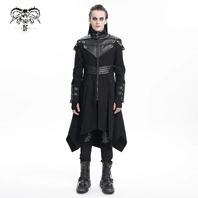 Gothic-Mantel mit Ösen und Schnalle für Herren