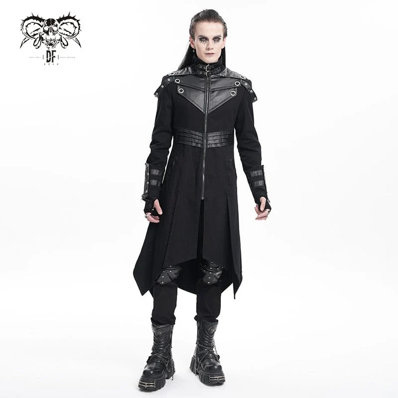 Gothic-Mantel mit Ösen und Schnalle für Herren