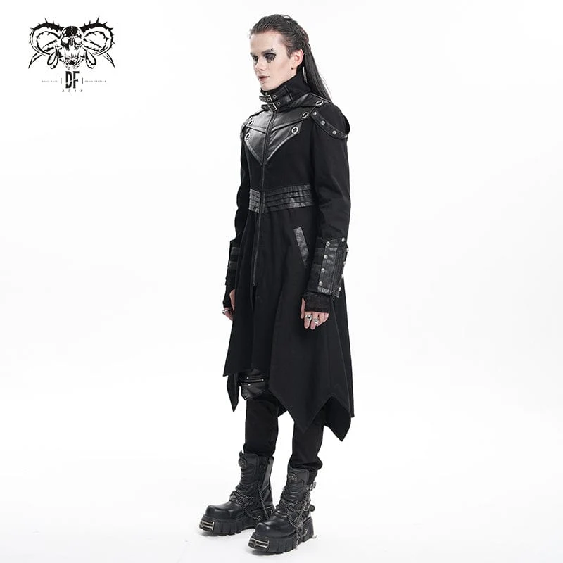 Gothic-Mantel mit Ösen und Schnalle für Herren