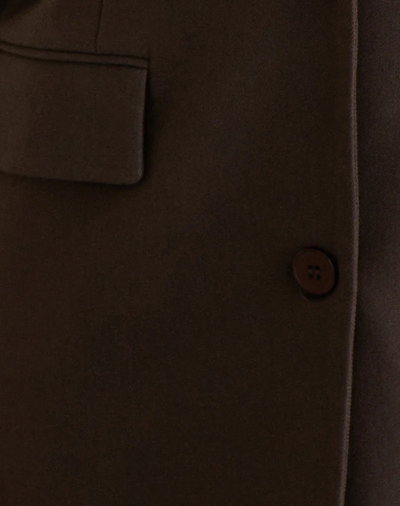 Maiwa Texturierter Tailoring-Blazer in Braun
