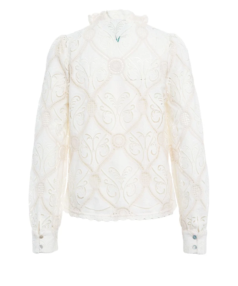 Blusa con ricami