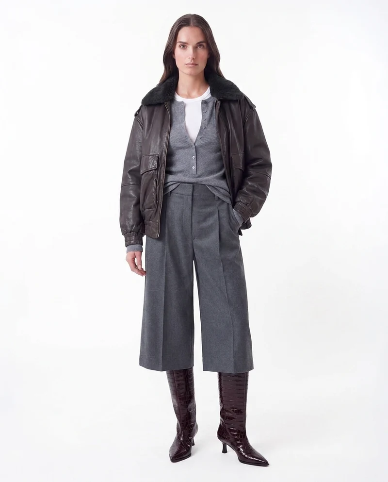 Giacca in pelle 'Betz + Collar'