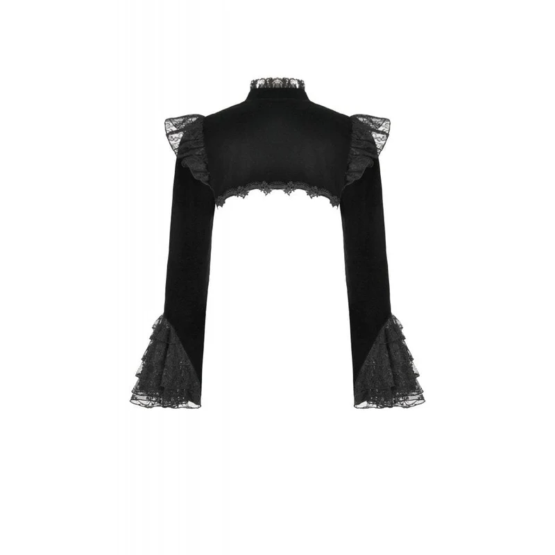 Gotischer Stehkragen-Umhang mit ausgestellten Ärmeln für Damen