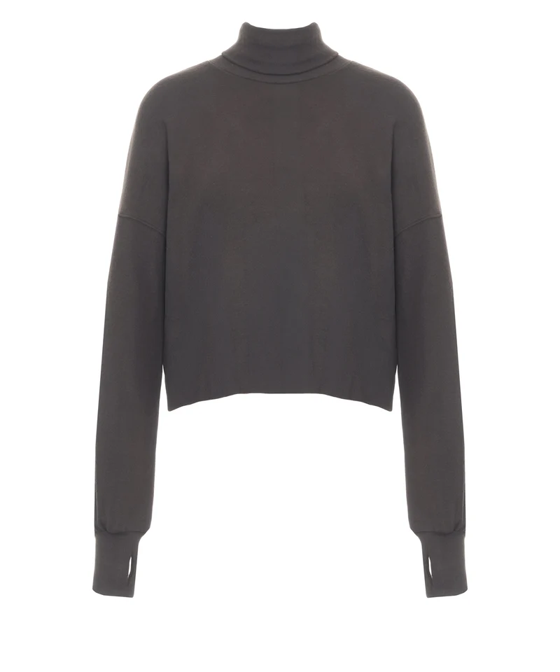 Sweatshirt con collo alto