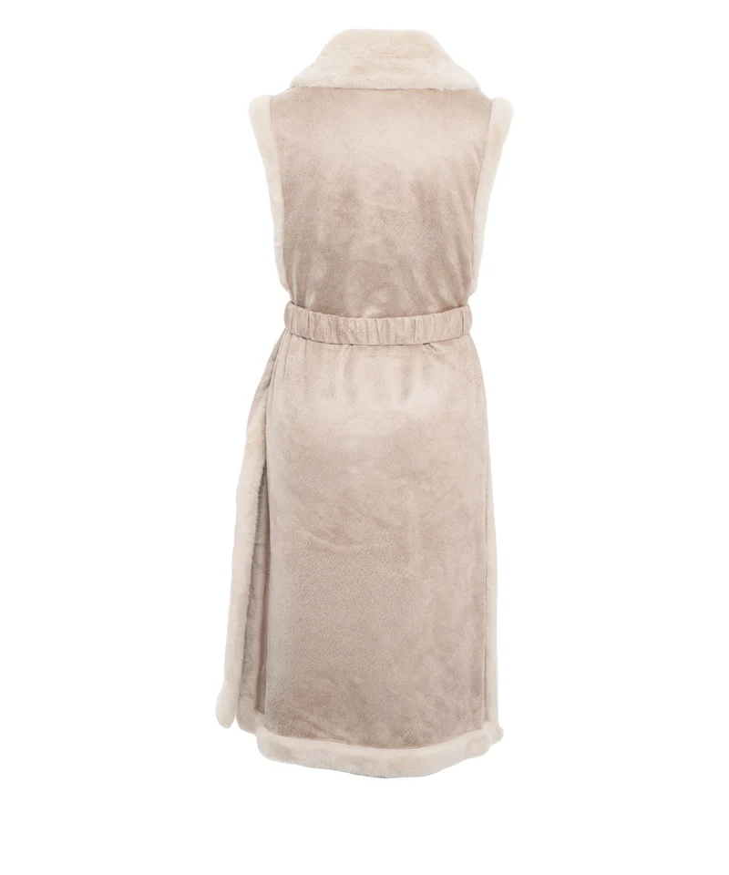 Gilet con ecopelliccia