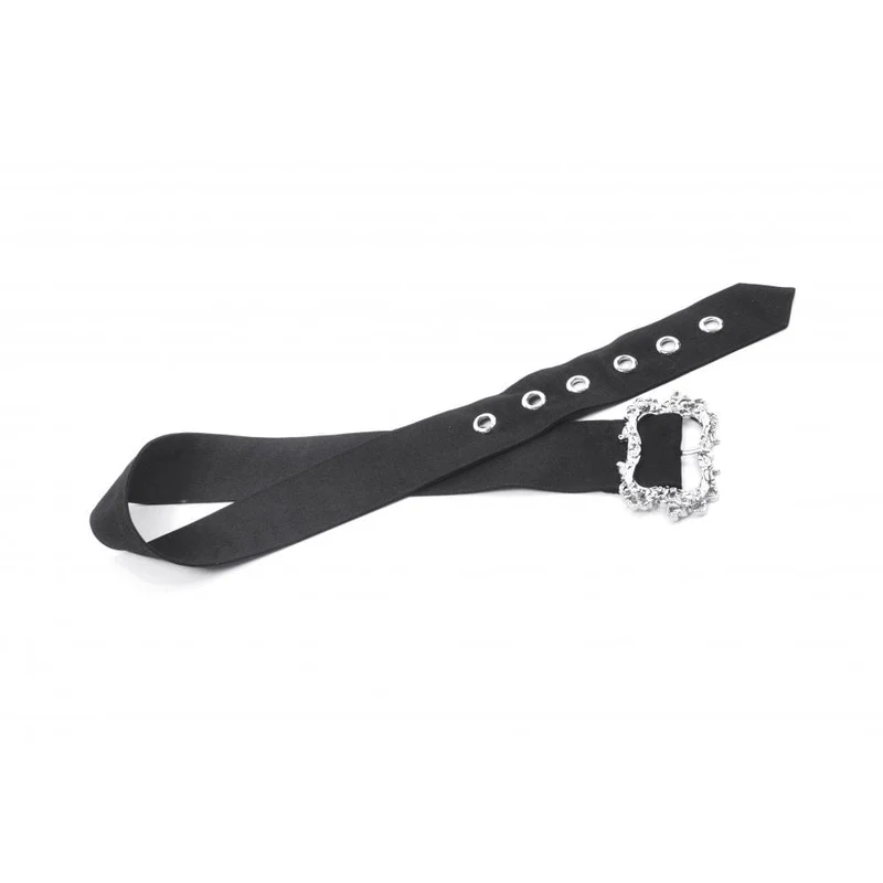 Damen Punk Metall Kettengürtel mit Riemen