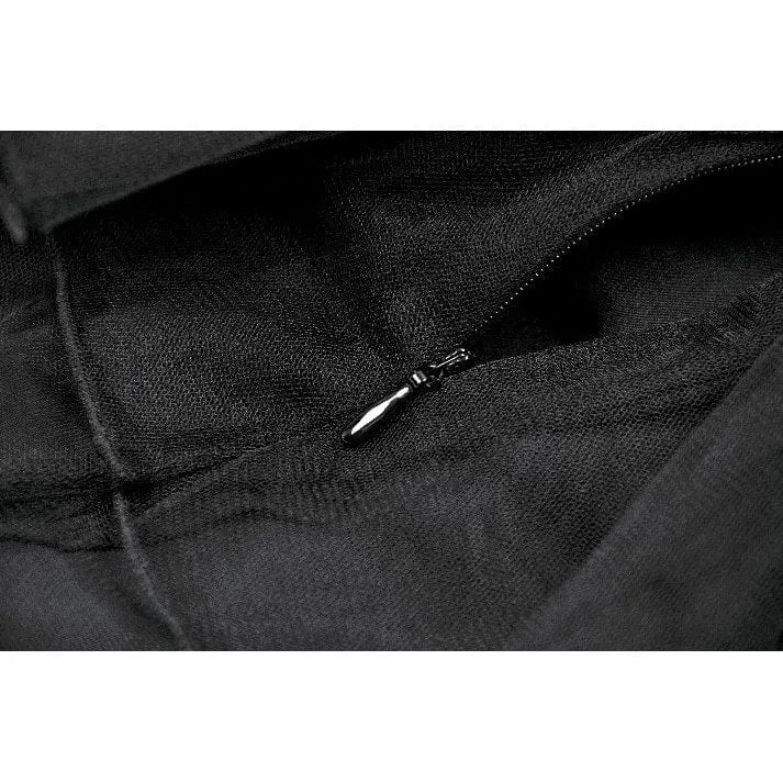 Kurzer Punk-Mehrschicht-Netzrock für Damen