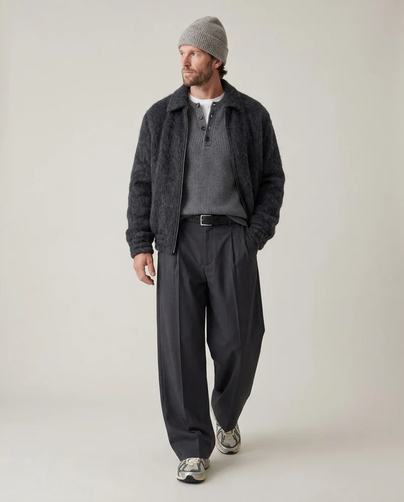 Maglione con chiusura con bottoni