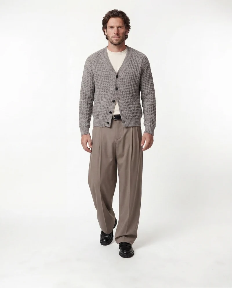 Cardigan in alpaca