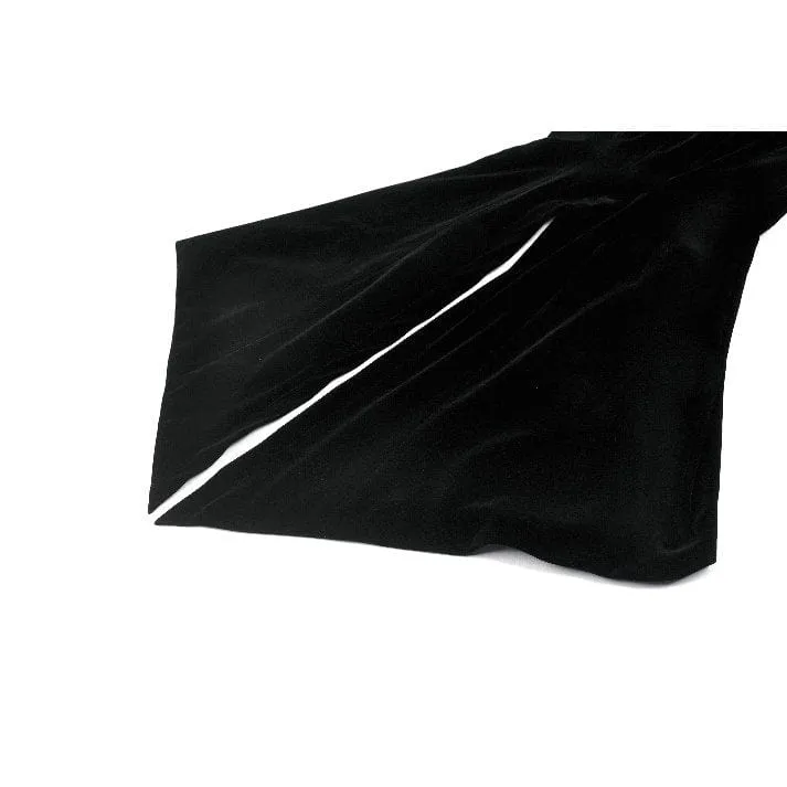 Gothic-Jacke mit Kontrastfarbe und zweiteiliger Schwalbenschwanz-Optik für Damen