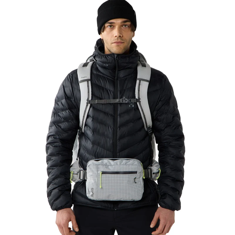 Haglöfs Utility Pouch 3L - Bolso bandolera (stone grey/magnetite)