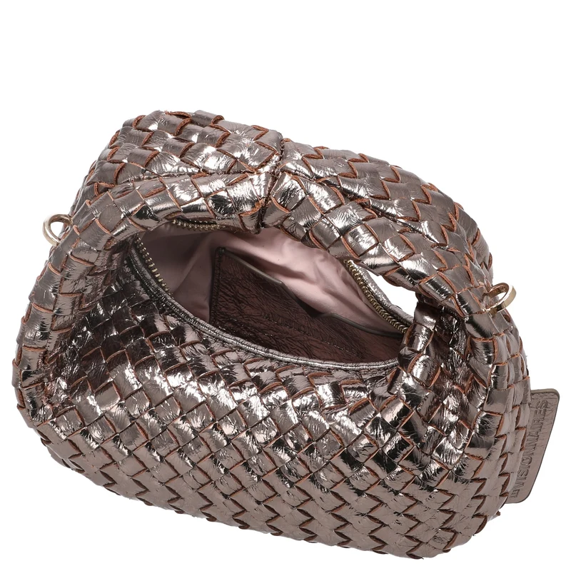 Les Visionnaires Greta Micro Weave Metallic - Bolso de mano (light bronze)