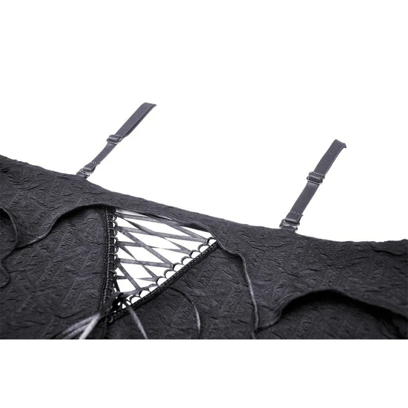 Gothic Off-Shoulder-Crop-Top mit ausgestellten Ärmeln für Damen