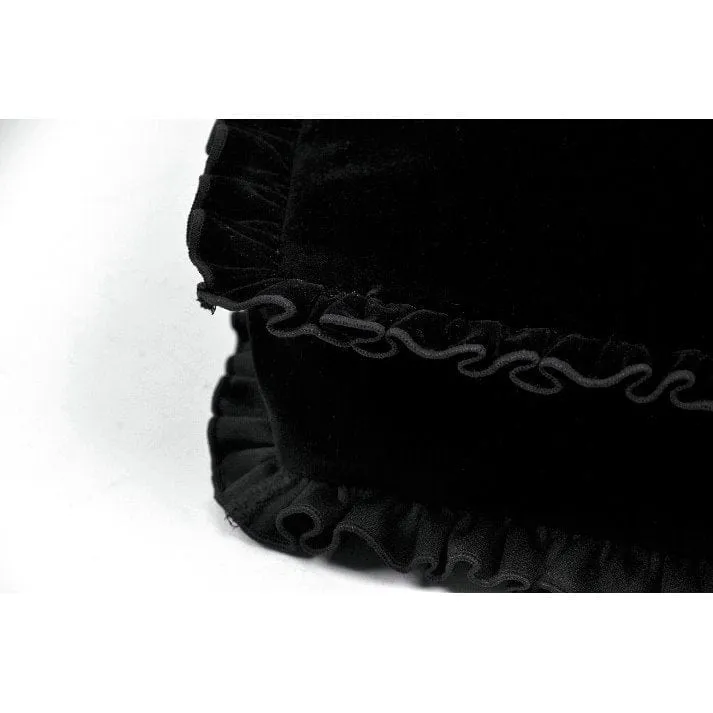Gothic-Tasche mit Schleife und Herz in Schwarz und Weiß für Damen