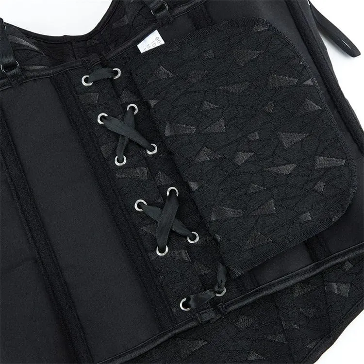 Gothic Splice Schnür-Überbrustkorsett für Damen
