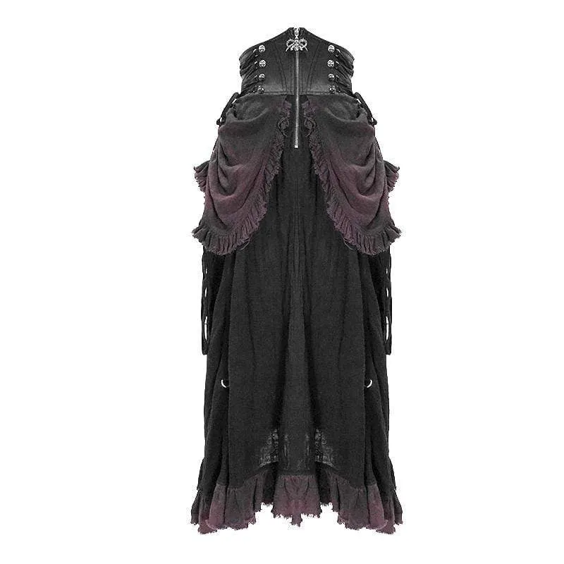 Vintage Vintage hoch taillierte wunderschöne Muti-Layered Rüschen Röcke Kleider