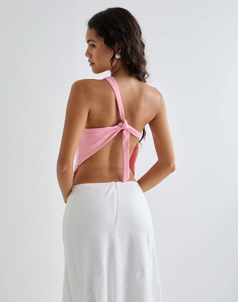 Klazari Top aus Viskosejersey Ballett Rosa