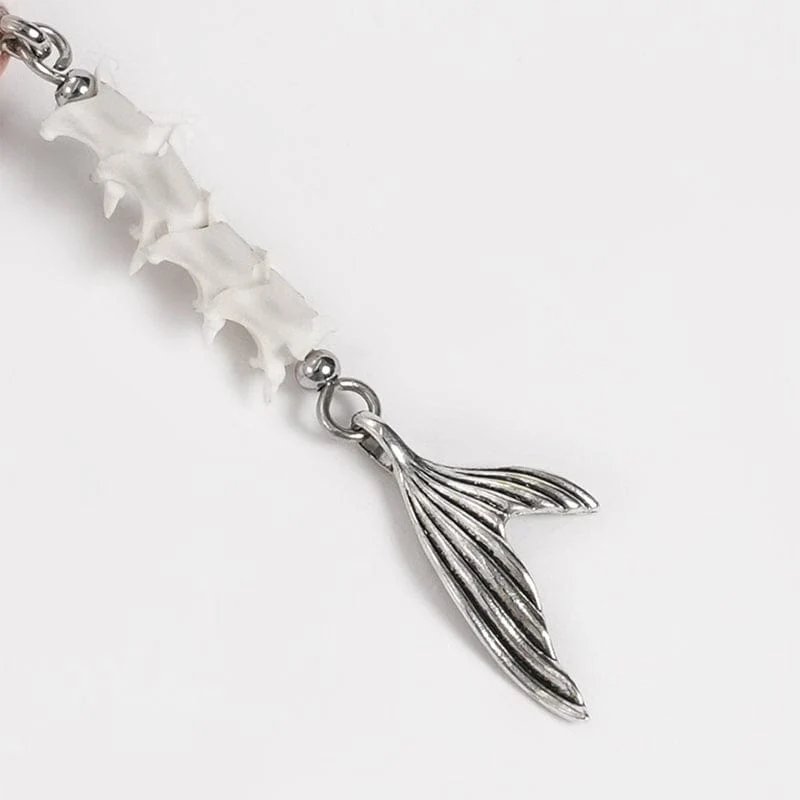 Punk-Fischschwanz-Augapfel-Ohrringe für Damen