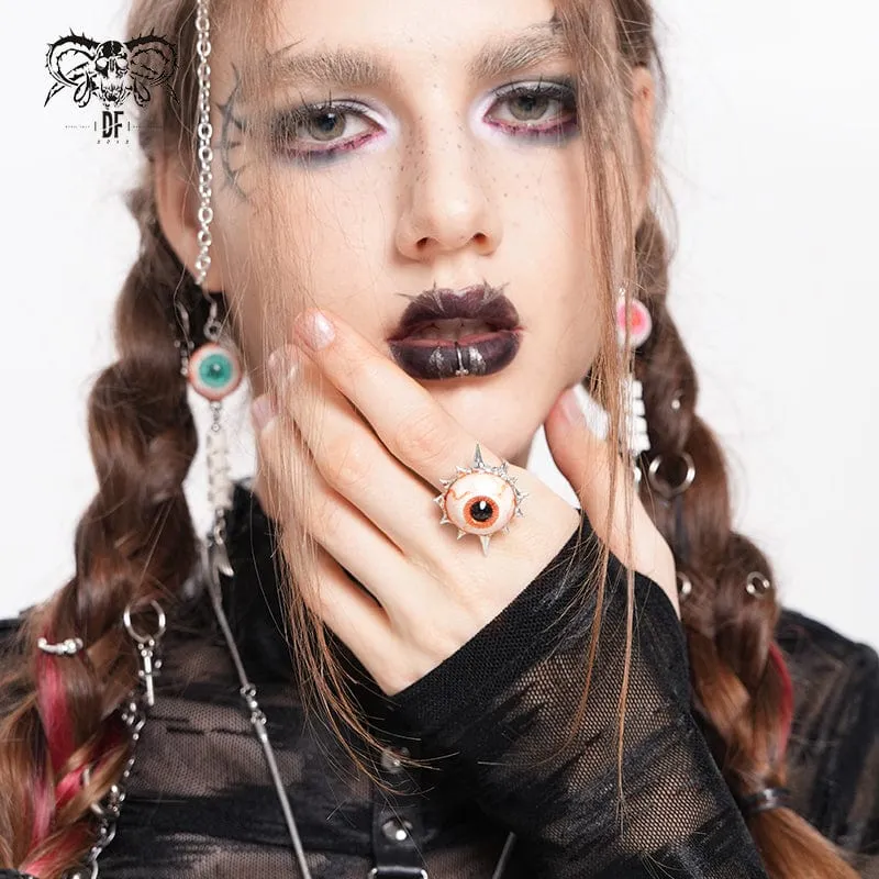 Punk-Augapfelring mit Dornen für Damen