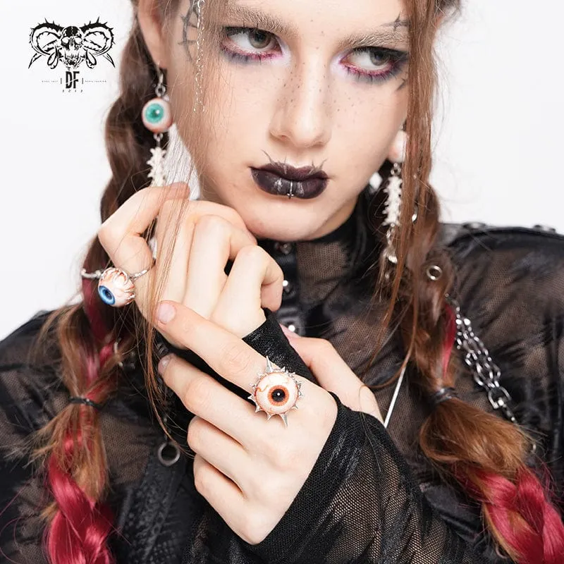 Punk-Augapfelring mit Dornen für Damen