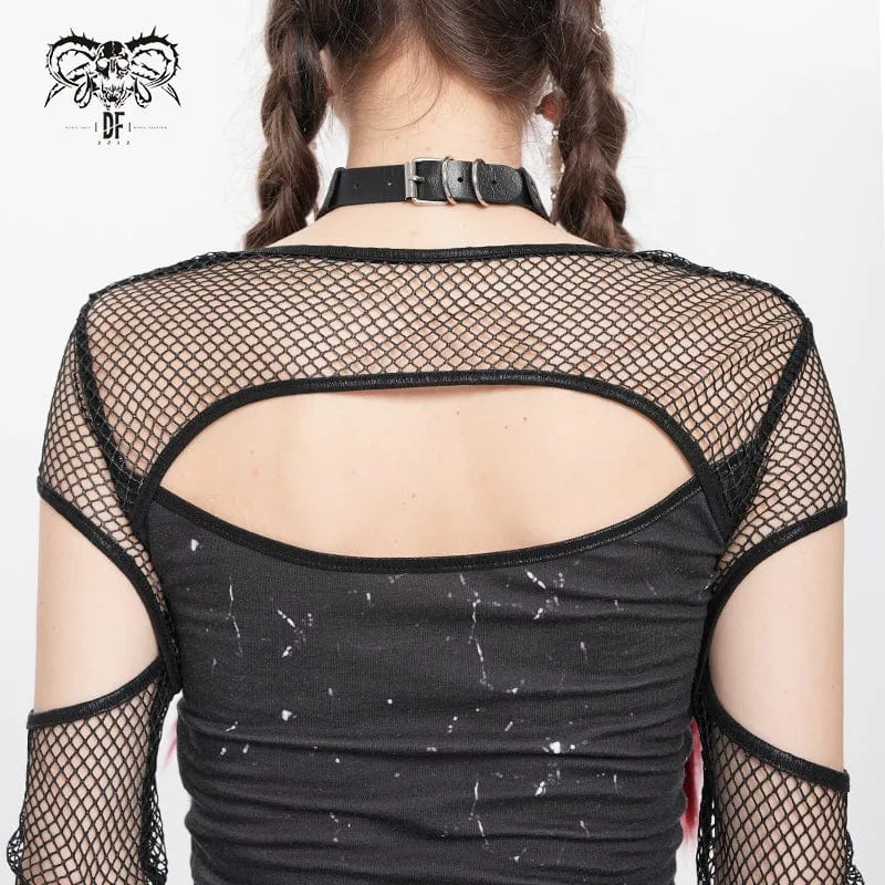 Damen Punk Totenkopf Nieten Kette Choker
